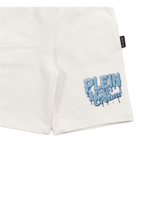 White cotton Bermuda shorts for children Philipp Plein | BBE036BIANCO